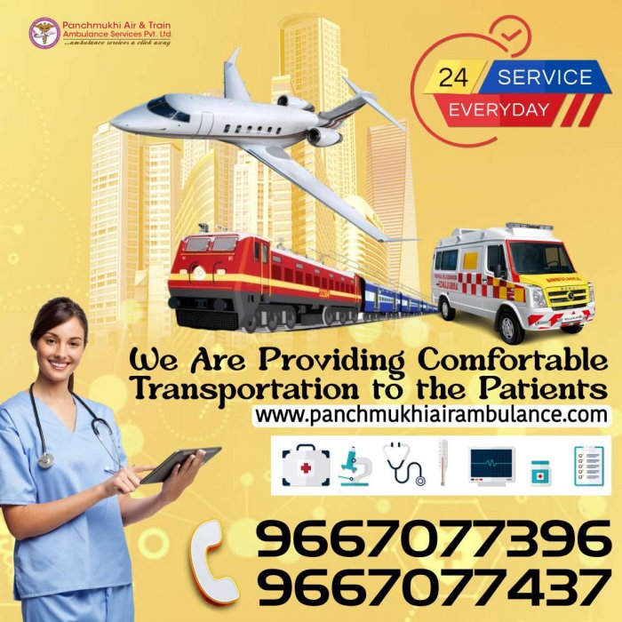 Pick Panchmukhi Air Ambulance Services in Varanasi with Superb Medical Care