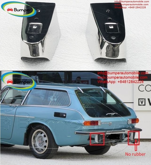 Over riders for Volvo P1800 S/ES bumper 1963