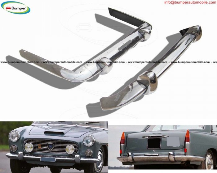 Lancia Flaminia Pininfarina Coupé stainless steel bumpers new 58-67