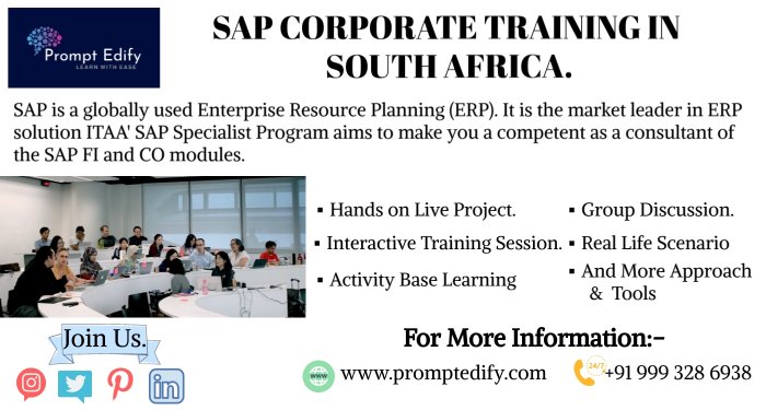 Accelerate Your Career with SAP Corporate Training in Nigeria at Prompt Edify