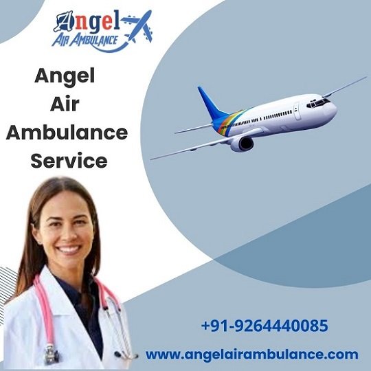 Book Top-level Angel Air Ambulance Service in Bagdogra with ICU Setup