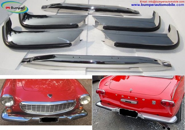 Volvo P1800 S/ES bumper (1963–1973) by stainless steel  (Volvo P1800 S/ES stoßfänger)