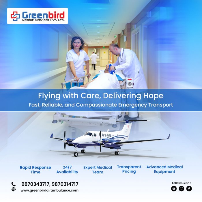 Transfer a Critical Patient in Patna with a Greenbird Air and Train Ambulance