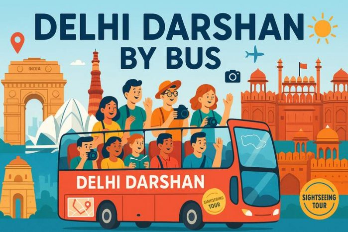 Most economical Delhi darshan by bus online