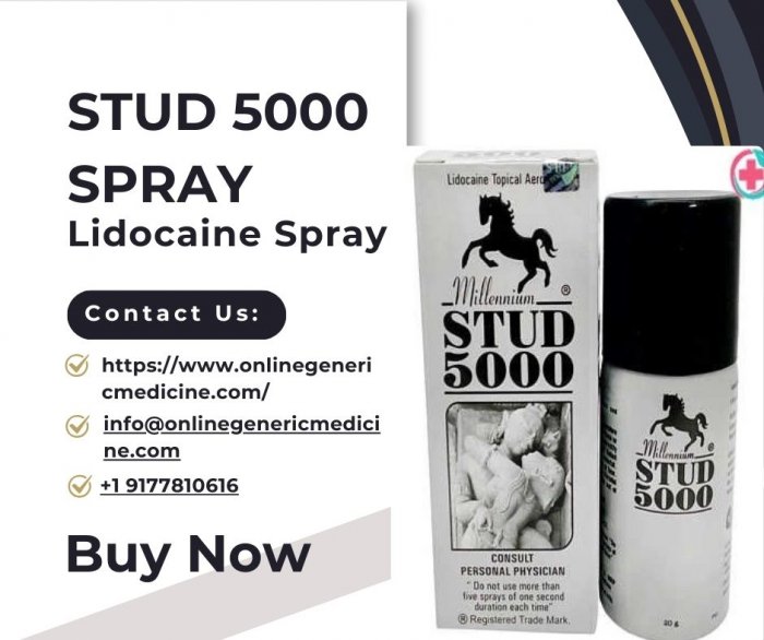 Boost Your Stamina with Stud 5000 Spray | Only at Online Generic Medicine | Buy now!
