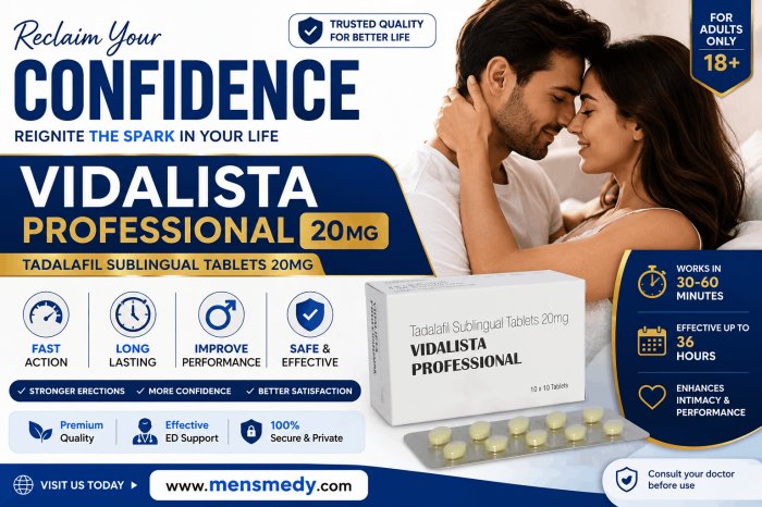 Buy Vidalista Professional 20mg Online