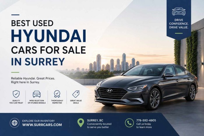 Top quality used Hyundai cars for sale in Surrey