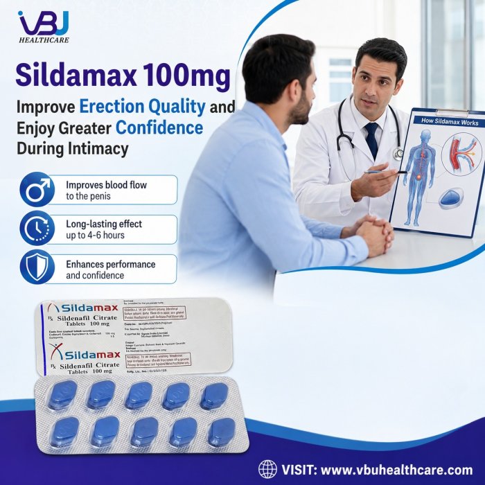 Buy Sildamax 100mg for Reliable ED Support and Better Erection Performance During Intimacy