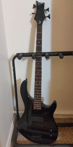 For sale black dean bass guitar. cash offers only