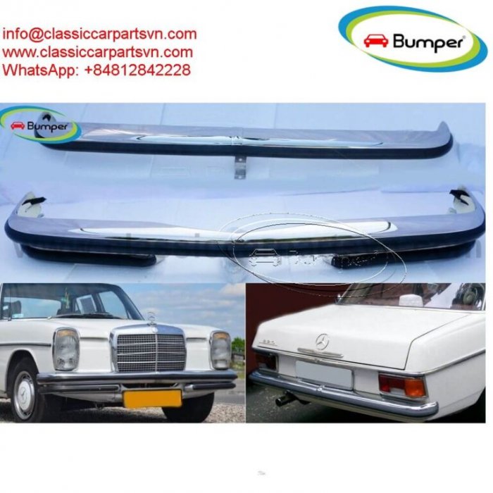 Mercedes Benz W114/ 115 sedan series 1 year (1968 -1976) with under parts bumpers