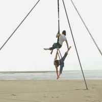 Portable Freestanding Aerial Rig for aerial acts: aerial silks, aerial lyra or hoop, aerial straps etc.