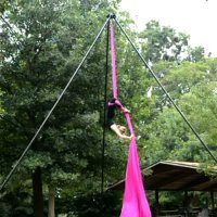 Portable Freestanding Aerial Rig for aerial acts: aerial silks, aerial lyra or hoop, aerial straps etc.